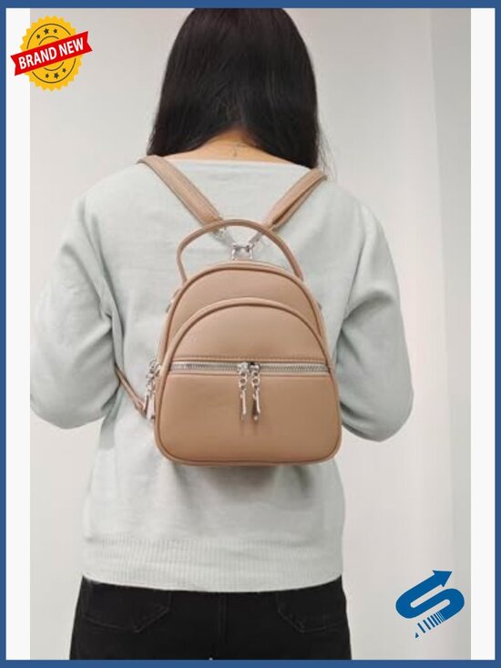 Convertible Mini Leather Backpack Purse Crossbody Handbag main image 7